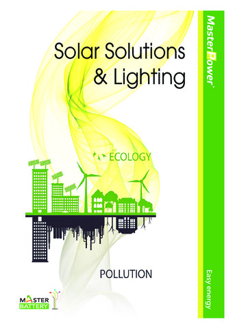 Catálogo Solar Lighting