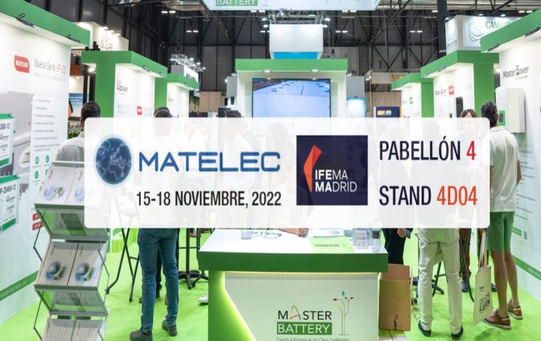 Master Battery estará en Matelec